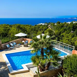 Costa Amazing View Of Sunset On The Sea , Cala Vadella (Ibiza) Spain